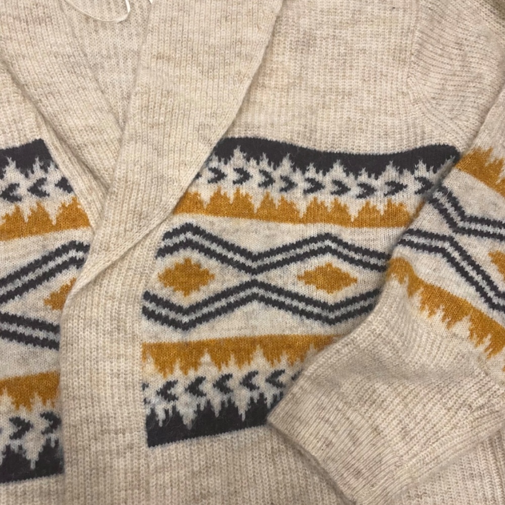 $119 Lucky Brand Wool Shawl Collar Open Front Cardigan Women’ Size M - Picture 4 of 16